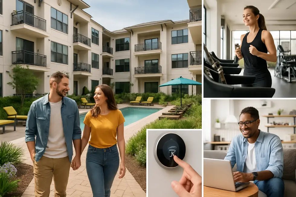 Modern Katy apartment complex with premium amenities attracting satisfied tenants.